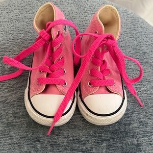Converse Kids Pink High-Top Sneakers
